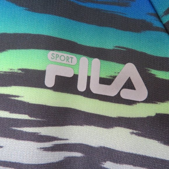 Fila Sport Quarter Zip Pullover Top Size M - Picture 2 of 6